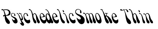 PsychedelicSmoke Thin Font Image