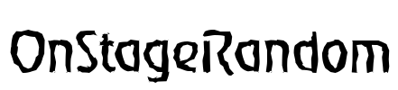 OnStageRandom Font Image