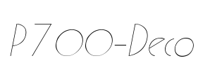 P700-Deco Font Image