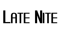 Late Nite Font Image