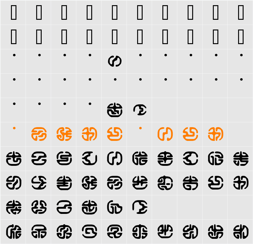 Keikoku Character Map
