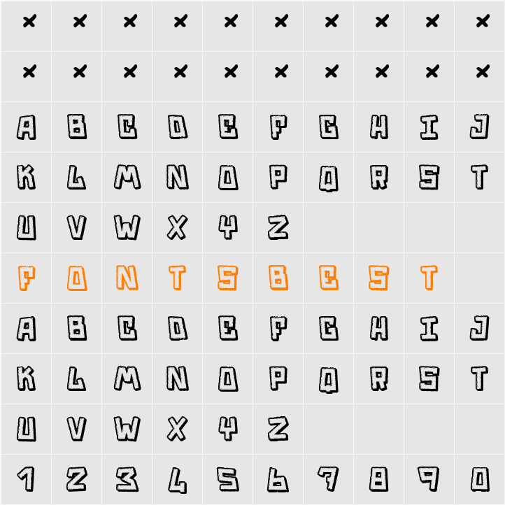 Trouble Character Map