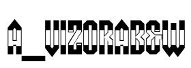 a_VizoraB&W Font Image