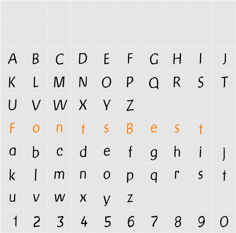 Gersans Character Map