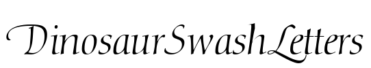 DinosaurSwashLetters