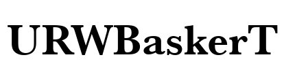 URWBaskerT Font Image