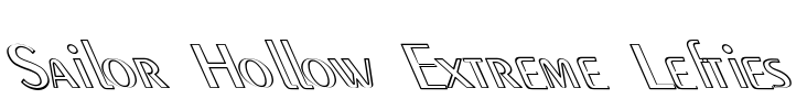 Sailor Hollow Extreme Lefties Font Image