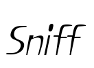 Sniff Font Image