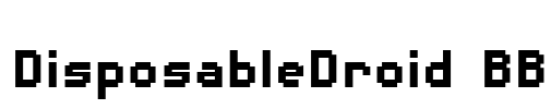 DisposableDroid BB Font Image
