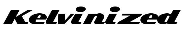 Kelvinized Font Image