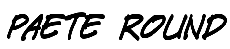 Paete Round Font Image