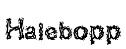 Halebopp Font Image