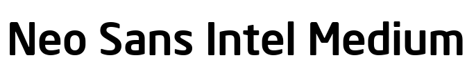 Neo Sans Intel Medium