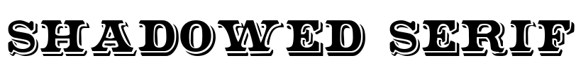 Shadowed Serif Font Image