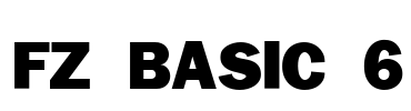 FZ BASIC 6 Font Image