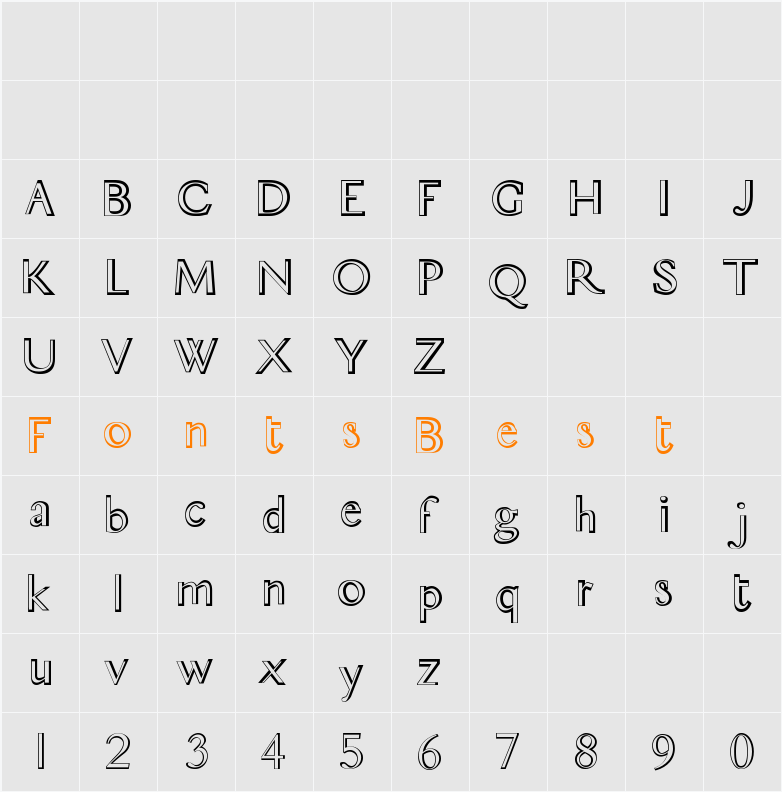 Breo Character Map