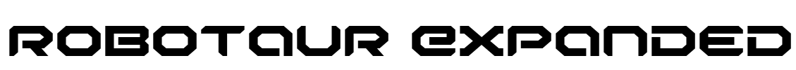 Robotaur Expanded Font Image