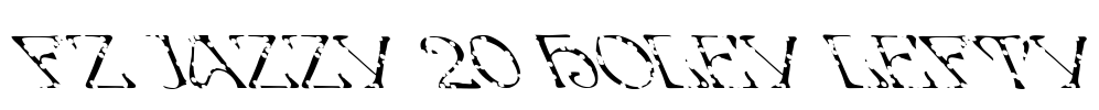 FZ JAZZY 20 HOLEY LEFTY Font Image