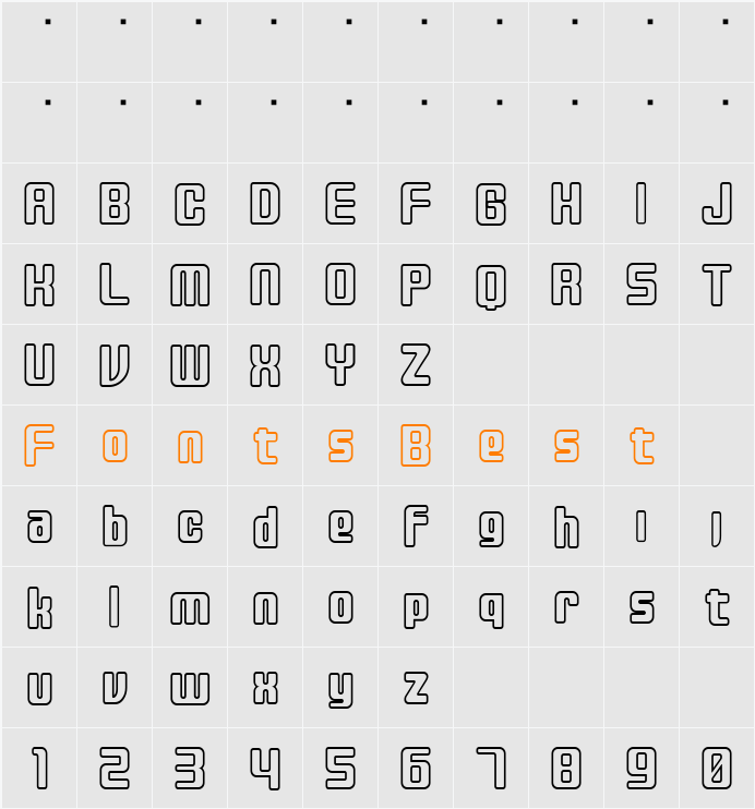 disc Character Map
