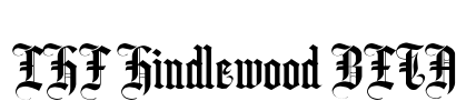 LHF Hindlewood BETA Font Image