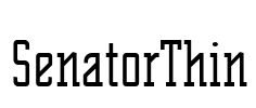 SenatorThin Font Image