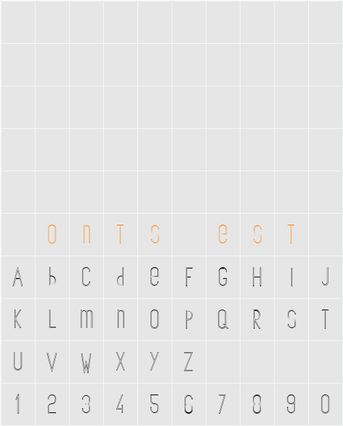 The Copenhagener Outline Character Map