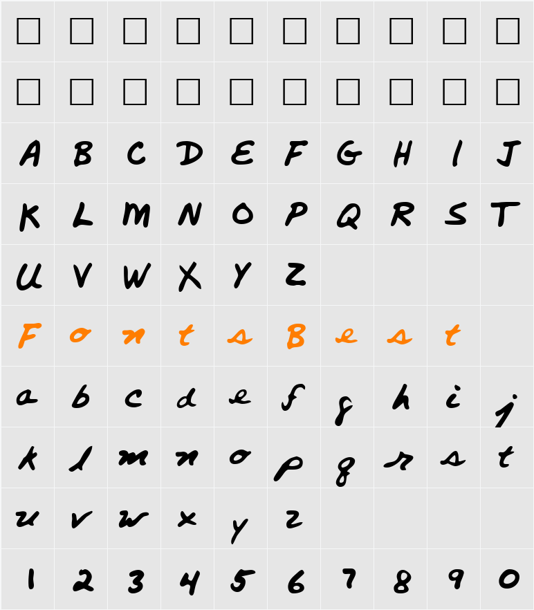 Sigmund Character Map