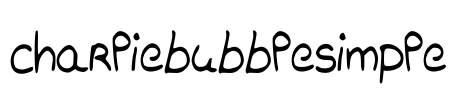 charliebubblesimple Font Image
