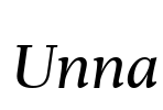 Unna Font Image