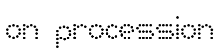 on procession Font Image