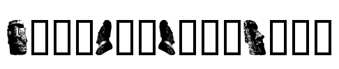 RapaNuiMoaiBats Font Image