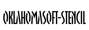 OklahomaSoft-Stencil Font Image
