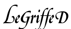 LeGriffeD Font Image