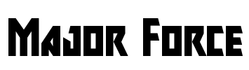 Major Force Font Image