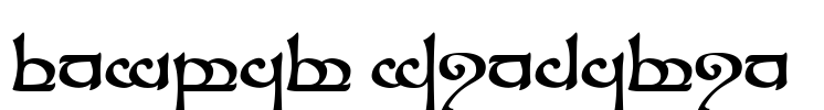 Tengwar Sindarin