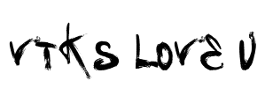 Vtks Love U Font Image