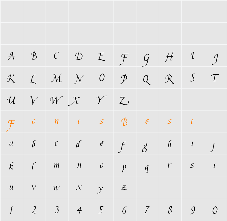 LHF Signature Character Map