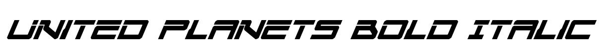 United Planets Bold Italic