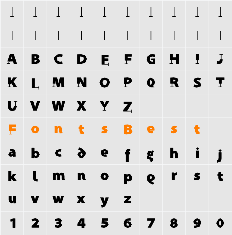 Prothesis-Caribiqu Character Map
