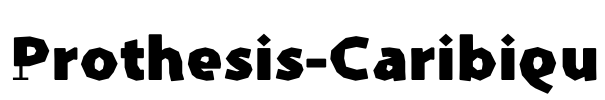 Prothesis-Caribiqu Font Image