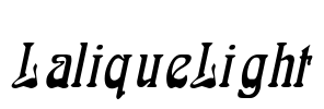 LaliqueLight Font Image
