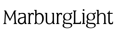 MarburgLight Font Image