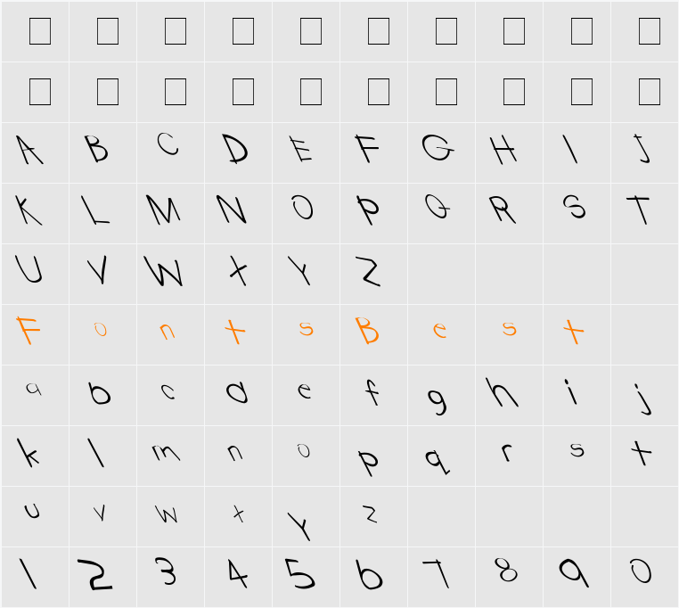 Tabatha Extreme Lefties Character Map