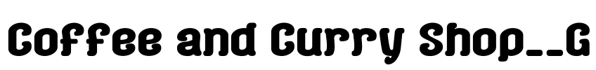 Coffee and Curry Shop__G
