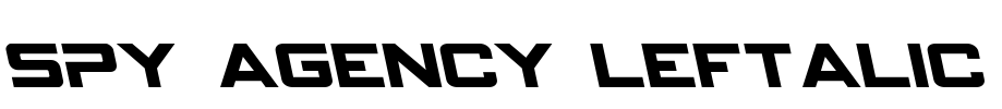 Spy Agency Leftalic Font Image