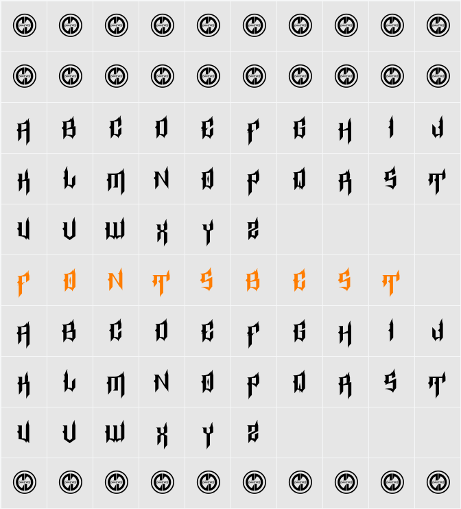 Epitaph Character Map