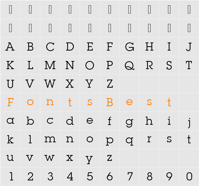 LubalinGraItcTEE Character Map