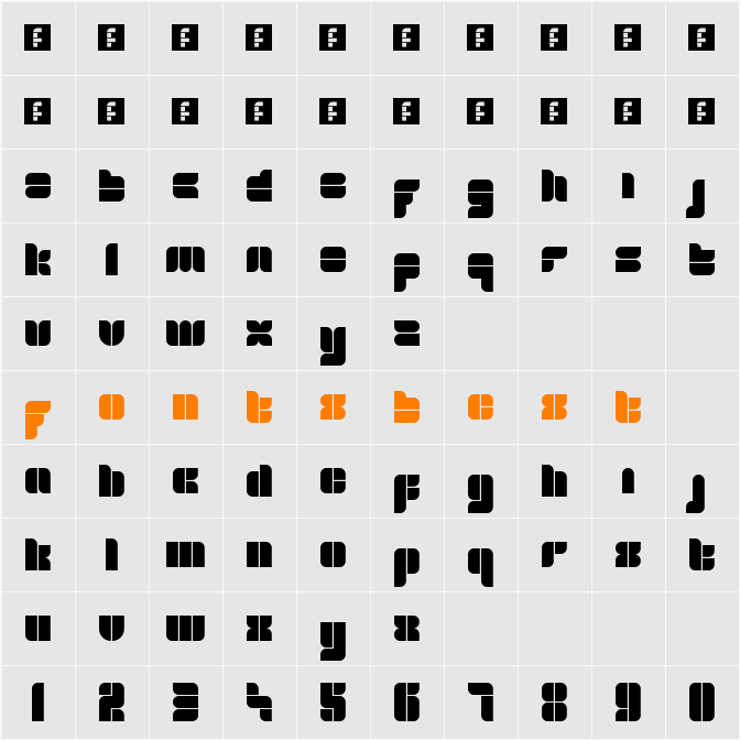 blox Character Map