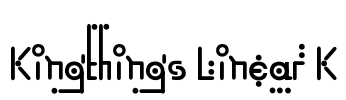 Kingthings Linear K Font Image