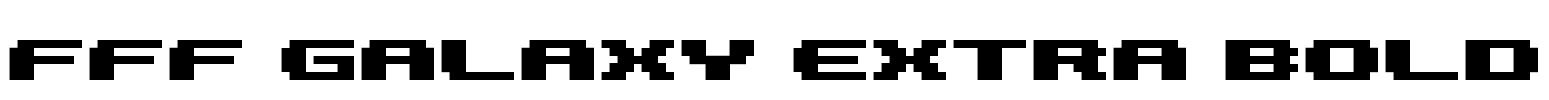 FFF Galaxy Extra Bold Font Image